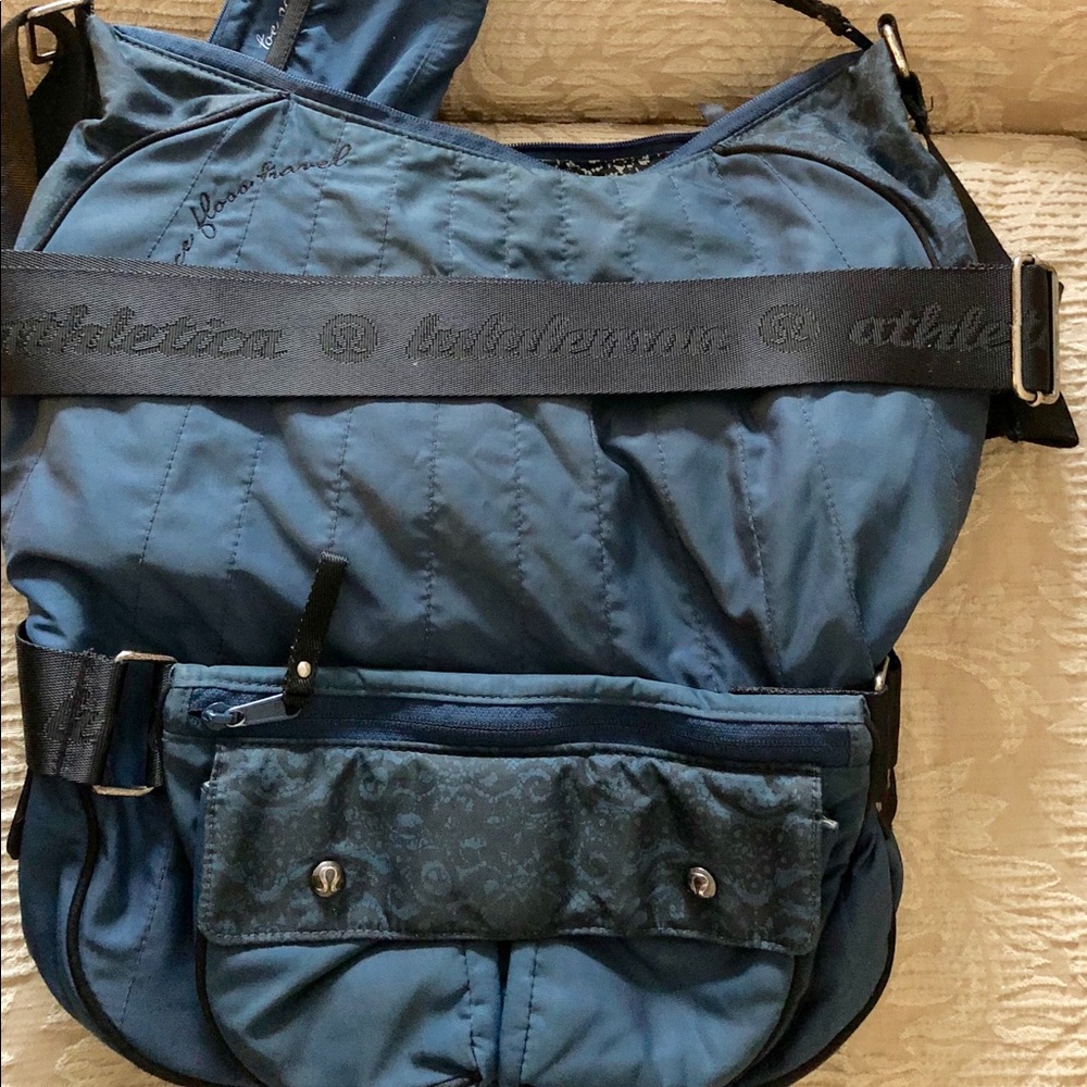 Blue Lululemon Dance Bag/ Cross Body Travel/ Yoga